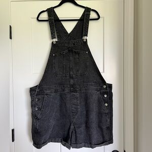 Old Navy Black Denim Overalls